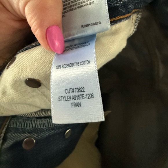 Agolde Fran Straight Leg Jeans - Size 23 - Picture 3 of 4